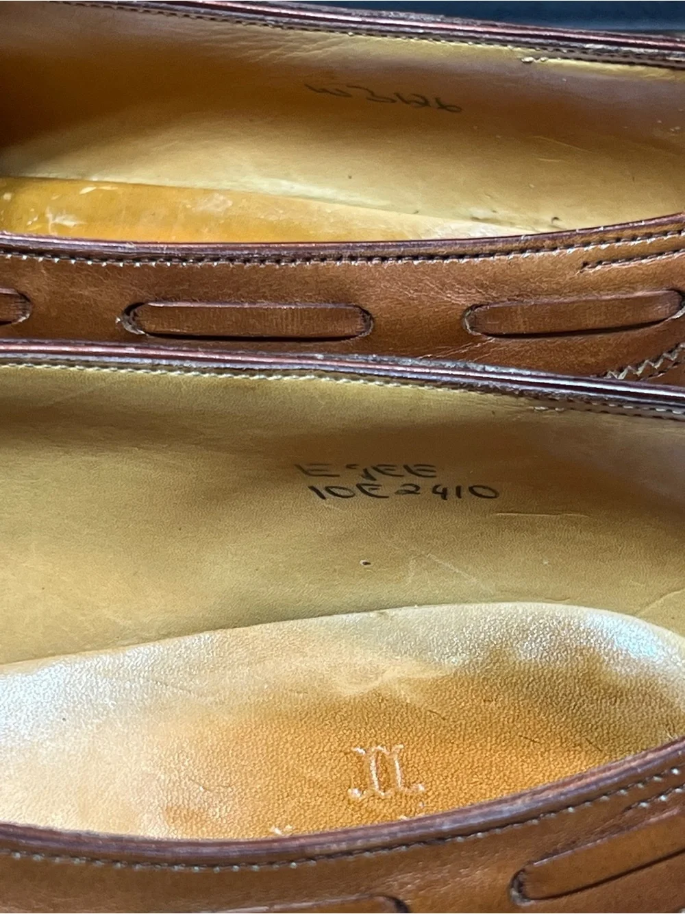 John Lobb “Egee” Men’s Cognac Leather Tassel Loafers US11D w/ Shoe Trees 🇬🇧